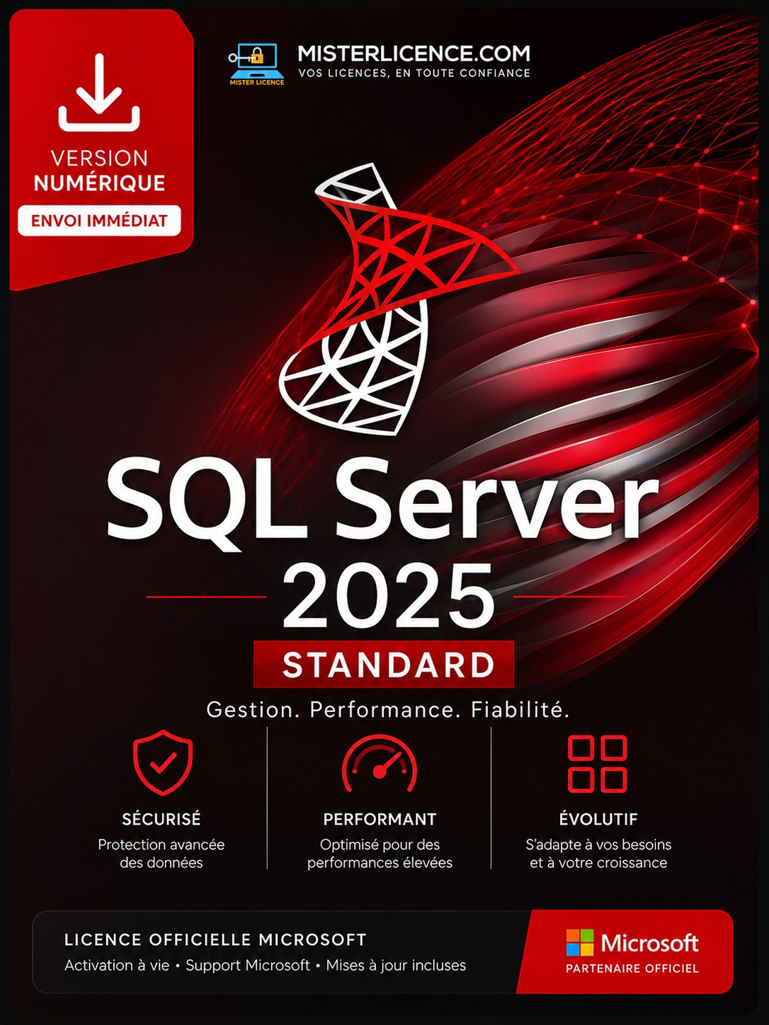 SQL Server 2025 Standard - Licence authentique